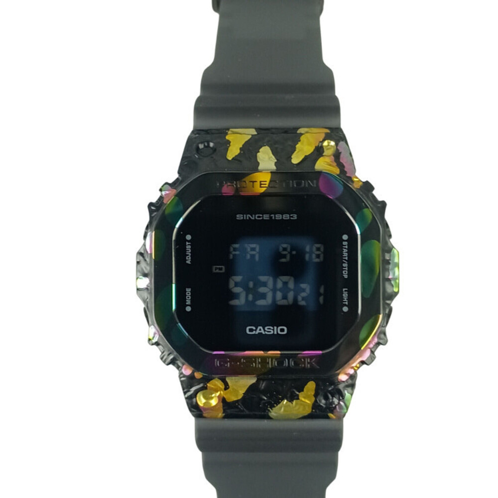 CASIO G-SHOCK GM-5640GEM-1DR Watch, Black/Clear Black, Stainless Steel/Resin,...